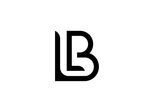 Minimalist black letter B monogram logo design.