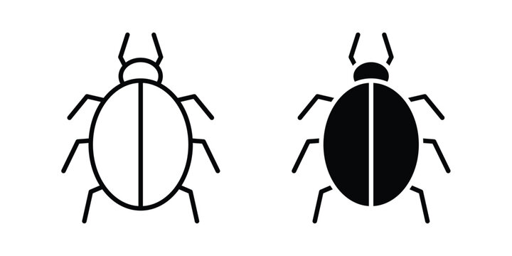 Bedbug icon. Symbols for Graphic Designs