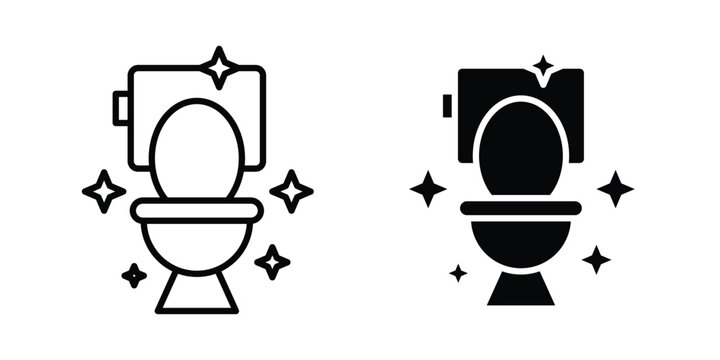 Clean toilet icon. Symbols for Graphic Designs