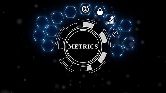 Metrics Natural language processing AI Artificial intelligence. Motion graphics of concept. 4k video animation.4k digital video..,