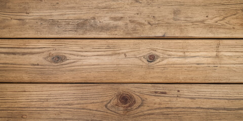 Fototapeta premium Old brown wooden plank texture background with natural wood grain pattern