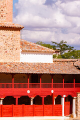 Naklejka premium Historic Square Bullring Architecture in Santa Cruz de Mudela