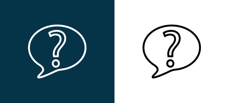 Monochrome line icon pair in black and white, editable stroke vector illustration for web, mobile apps, UI design, branding, and print from Customer Support