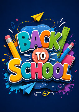 Back to school colorful celebration vector and Back to School 2026, Back to School Poster Design 2026, School Admission