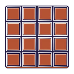 Fototapeta premium Orange and blue checkerboard pattern vector