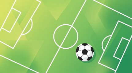 Obraz premium Minimal green football field background