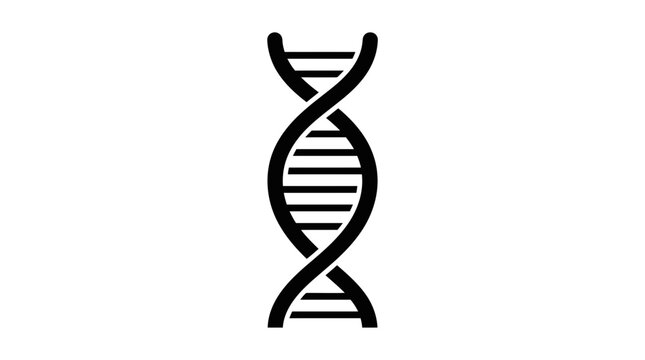 DNA Helix Icon - Genetic Code, Biology and Science Symbol