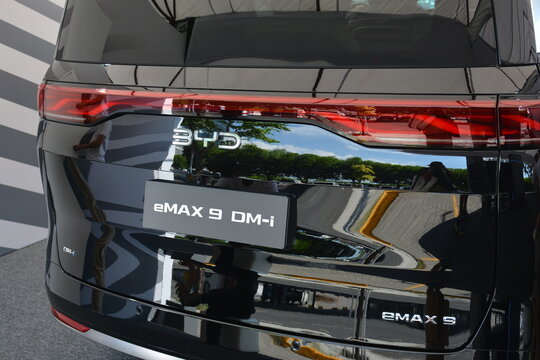 Byd emax 9 at Autofocus test drive festival in Pasay, Philippines