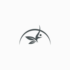 Naklejka premium Life Coach Vector Logo for Life coaching logo, consultant logo icon design graphic template.