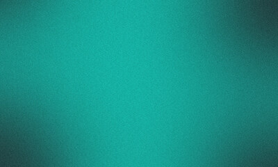 Fototapeta premium Background displays a rich teal gradient featuring a grainy texture that provides a soft aesthetic appeal with subtle lighting transitions across the empty canvas space.