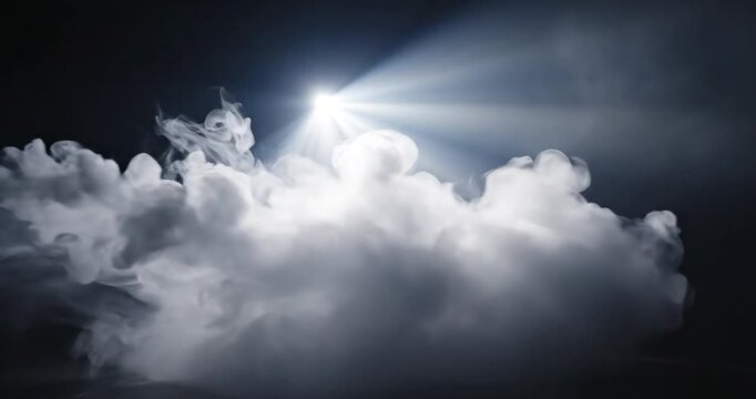 Sunlight Breaking Through Dark Clouds.