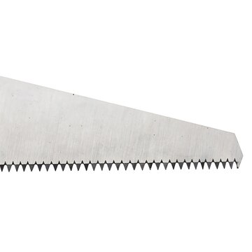 Close-up Realistic Hand Saw Blade Isolated on White Background