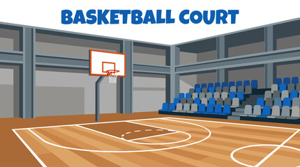 basketball court stadium field sports ball game competition indoor arena athlete recreation tournament © Ethan
