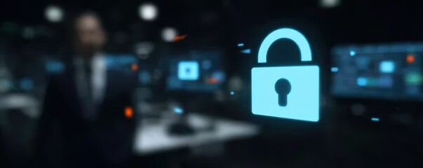 Fototapeta premium For protection of privacy the network uses surveillance to safeguard the response flow and maintain strict confidential security levels.
