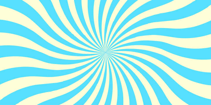 Sunburst Modern retro vintage sunrise sunbeam element spiral striped. Spiral starburst and striped pattern abstract geometric retro sunrays line wavy texture.