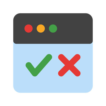 testing flat icon