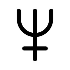 neptune line icon © dwi