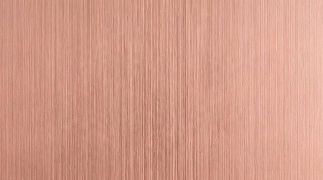 Brushed Copper Texture: A seamless brushed copper texture with a vertical grain, reflecting light with a warm, metallic sheen, perfect for backgrounds and design elements.