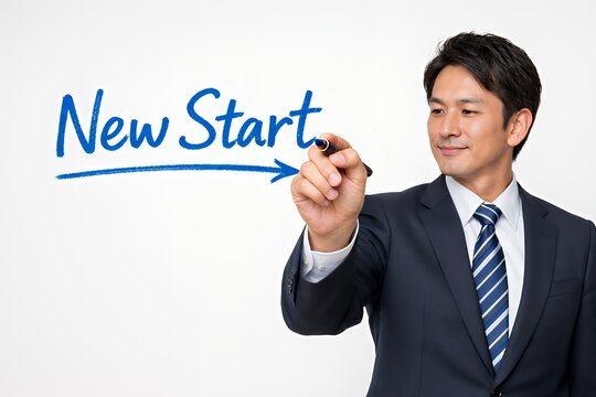 NewStartと書く日本人男性の未来志向ビジネス