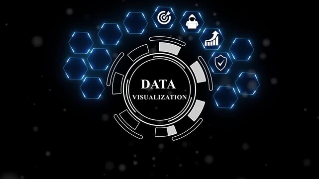 Data visualization Natural language processing AI Artificial intelligence. Motion graphics of concept. 4k motion video. animation 4k