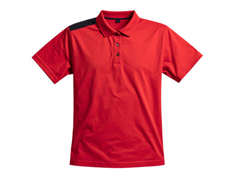Ringer t-shirt with contrast collar isolated transparent background 