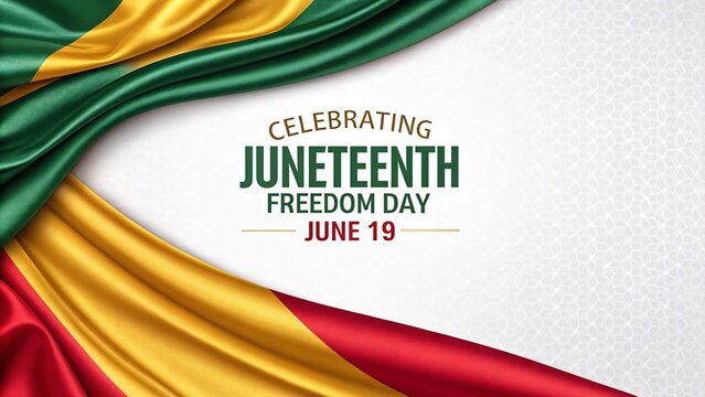 Contemporary Juneteenth Graphic Celebrating Freedom Equality And Cultural Legacy.
