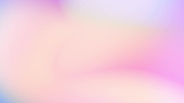 Vibrant soft pink, pale lavender, and white abstract gradient loop. Smooth light moving fluid background for elegant cosmetic promos, minimal wedding videos, and video title sequences