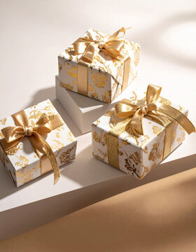 Luxury Indian Festive Gift Boxes with Gold Foil