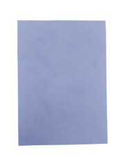 Fototapeta premium Blank White Paper Sheet Isolated on Transparent Background for Design