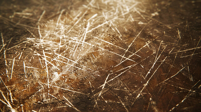 Matchbox striking surface white scratch marks on brown paper