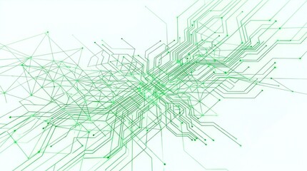 Fototapeta premium Abstract digital technology network lines AQ