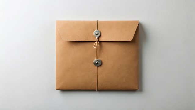 File envelope with string closure mockup document mockup kraft mockup office mockup tie mockup paper mockup storage mockup branding mockup mailer mockup background image