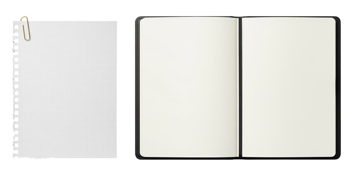 Study planning sheet set on transparent background for journaling, class note, daily schedule, reading log, essay draft, habit tracker and writer layout needing clean blank space for text placement