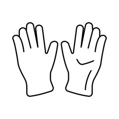Fototapeta premium Garden Gloves icon