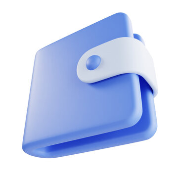 wallet 3d icon illustration object
