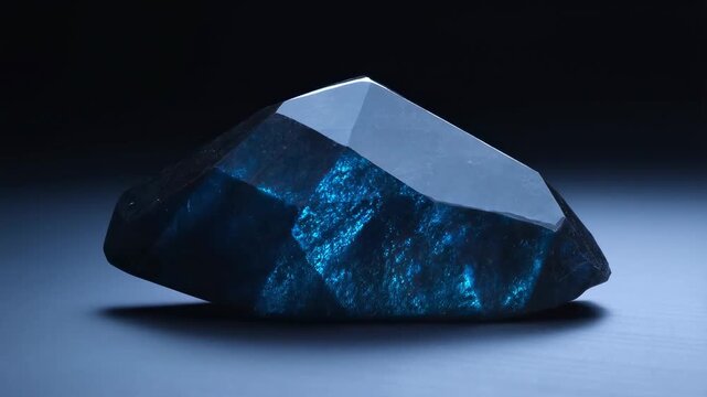 Mesmerizing color transformation of iridescent gemstone under shifting light