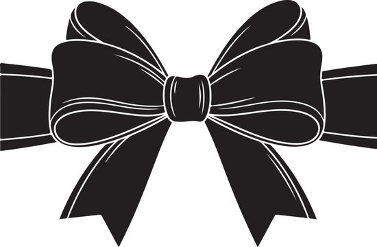  Ribbon bow icon. Gift, present design elements. Bow on gift ribbon string vector icon.Minimalist bow ribbon icon set, hand drawn doodle gift knot collection.