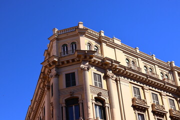 Naklejka premium Historic Classical Architecture Building in Rome, Italy