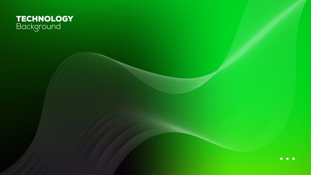 Vibrant orange and yellow technology background with mesh wireframe lines and multicolored artistic gradient blend.