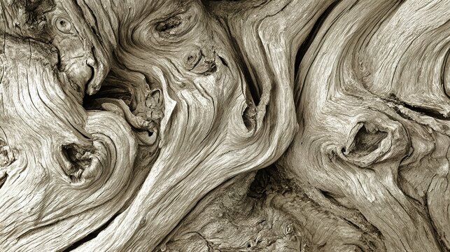burl. Abstract close-up of dark twisted wood grain on a burl surface. event key visuals, club posters, designed for sports event promotions and stadium branding, used by fitness trainers.