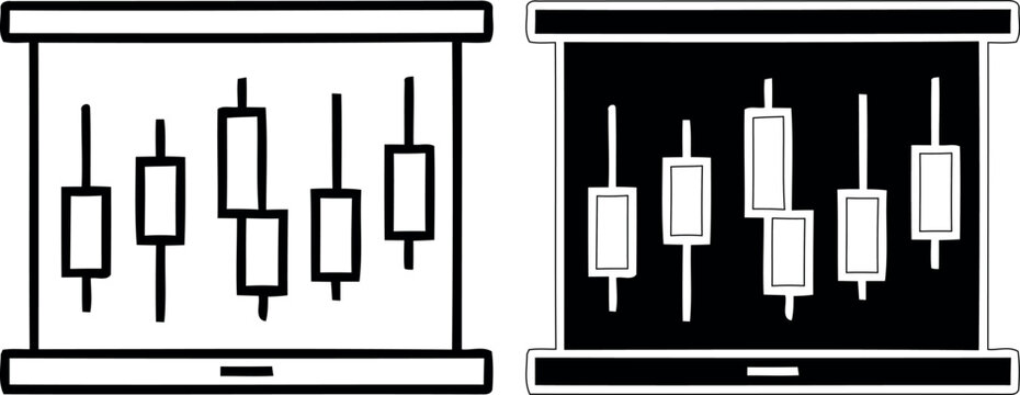Candlestick chart patterns for stock market analysis