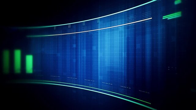 Global financial data visualization, stock market analytics, world map with rising growth chart, big data technology, digital economy, fintech trading interface, futuristic business background