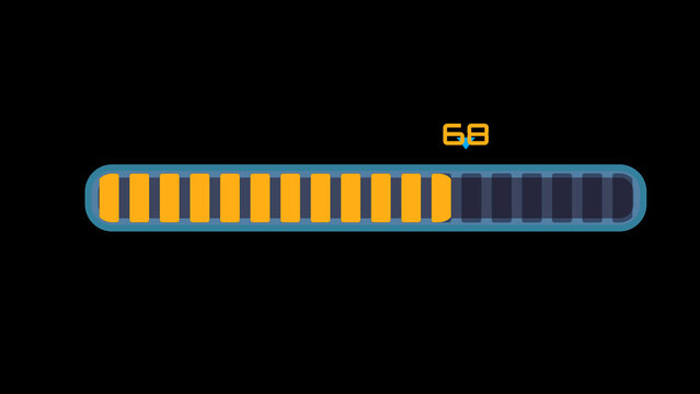 Loading progress bar showing 68 percent status