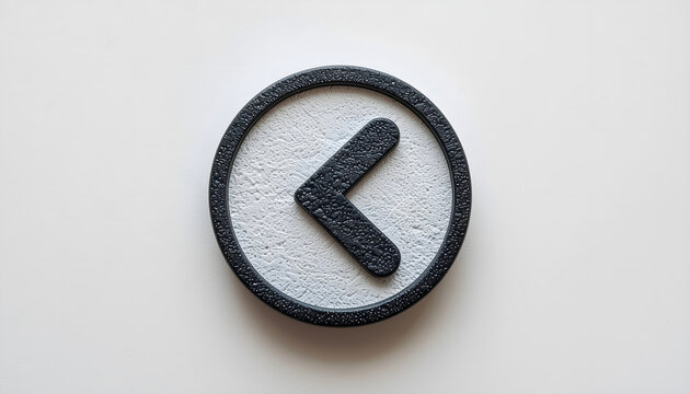Modern filled back arrow vector icon for UI, UX, web, mobile apps, software interfaces, navigation systems, dashboards, and digital design projects.