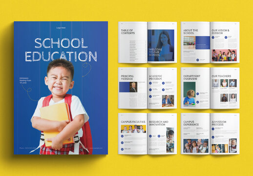 School Education Brochure Template
