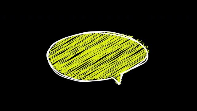 手書きの線が動く漫画の吹き出しの2D落書き素材,パックスクライブル,円,四角,尻尾,透過,2D Scribble Material Pack of Moving Hand-Drawn Comic Speech Bubbles, Scribble, Circles, Squares, Tails, Transparent