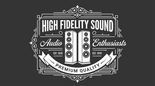 High fidelity sound system for audio enthusiasts with premium quality speakers