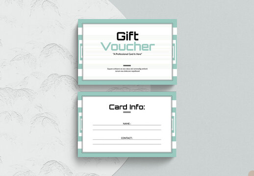 Gift Voucher Template Layout