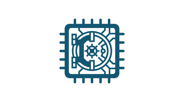Digital Vault Security Icon