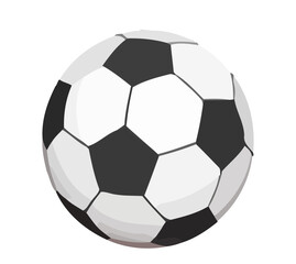 Fototapeta premium Classic Soccer Ball Vector SVG Isolated on Transparent Background